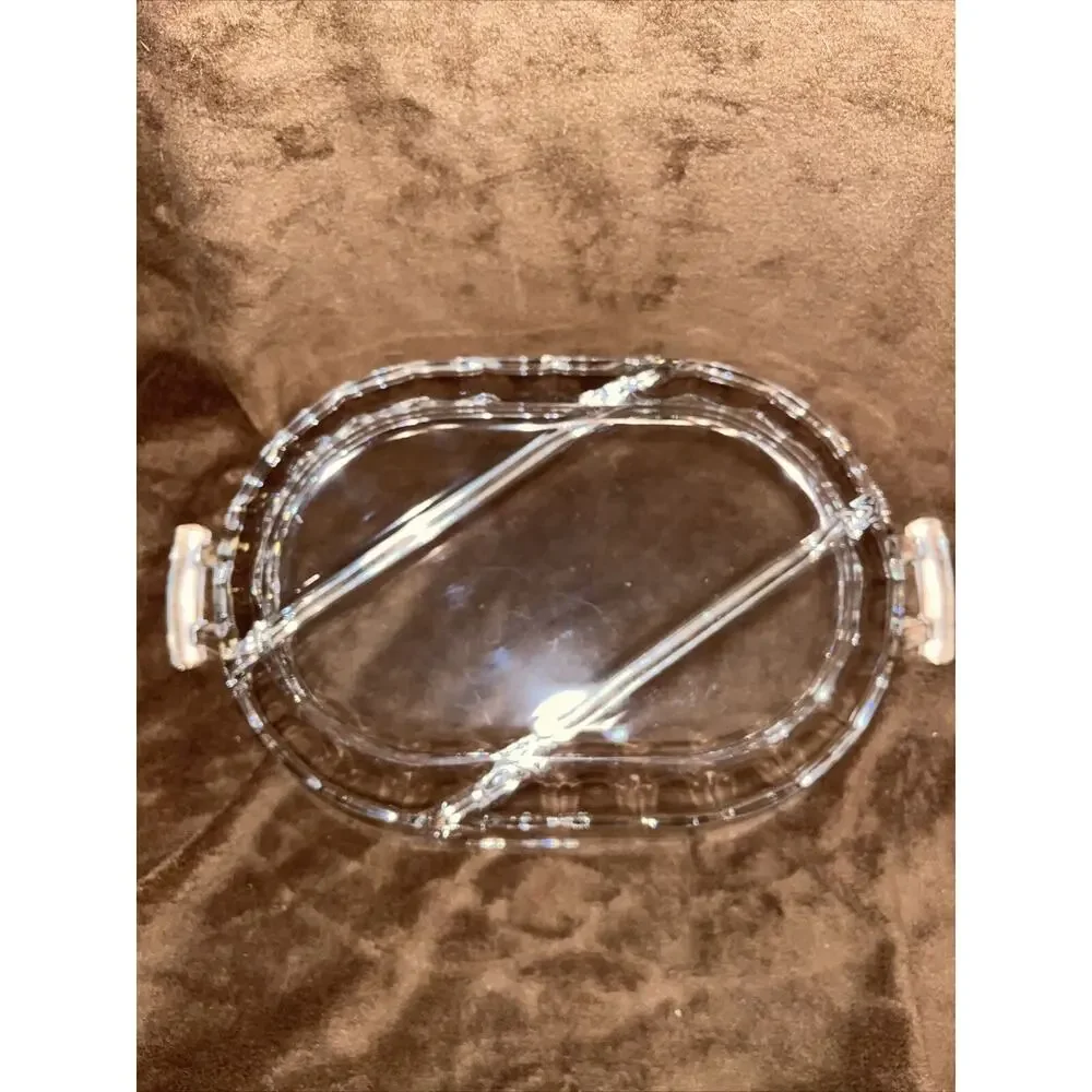 Raleigh by fostoria Three Part Divided Serving dish